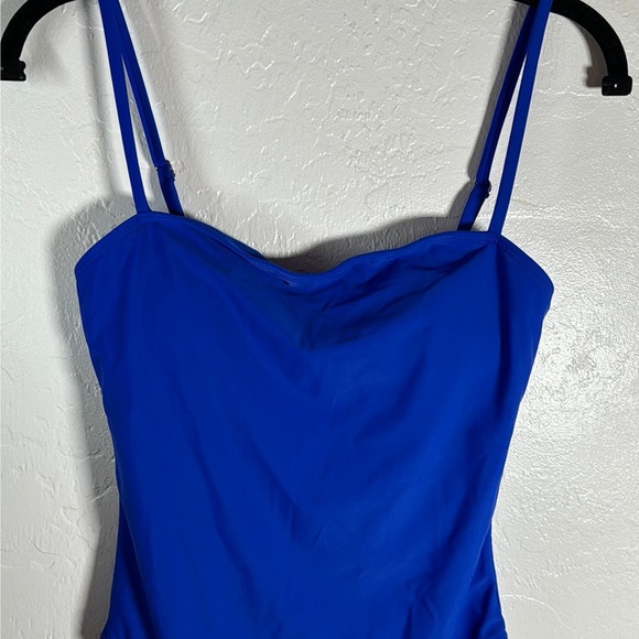 Royal blue RELLECIGA Women's Bandeau One Piece Swimsuits, size medium - Picture 2 of 5